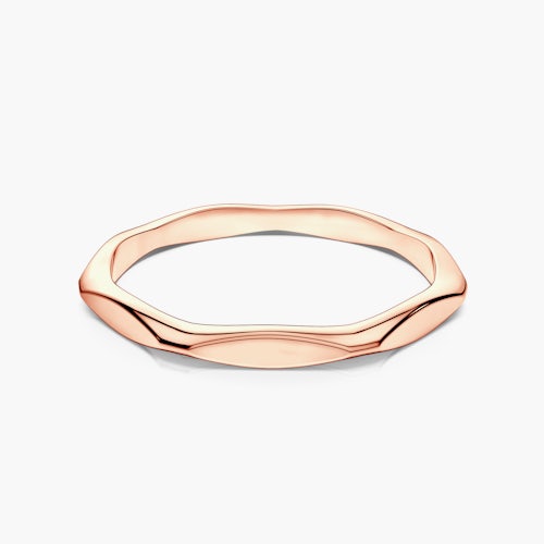 Obrączka partnerska Sign of Love®: różowe złoto, płaska, 1,9mm